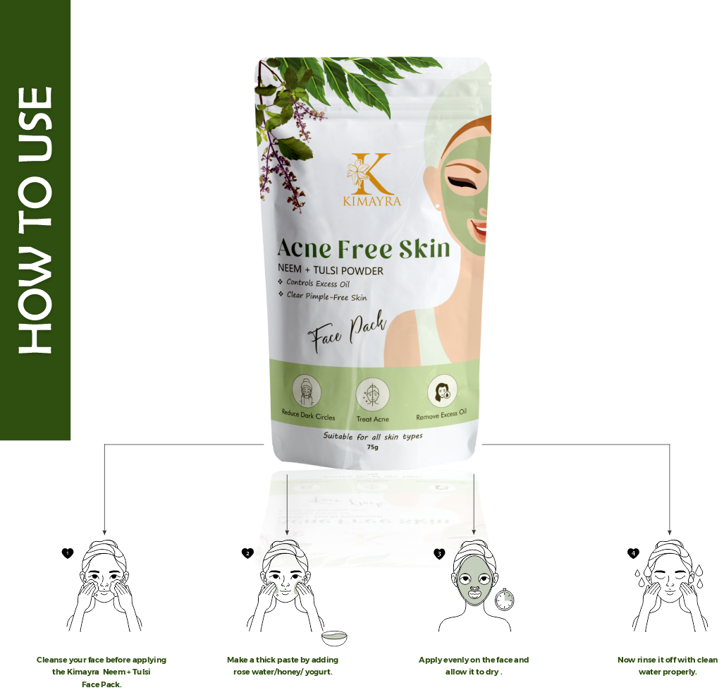 Neem and Tulsi Facepack Instructions