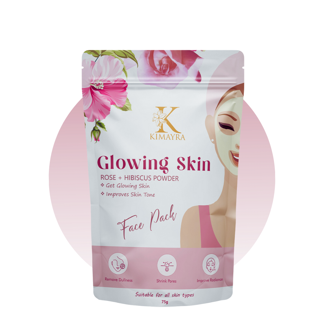 Rose and Hibiscus Facepack powder Front