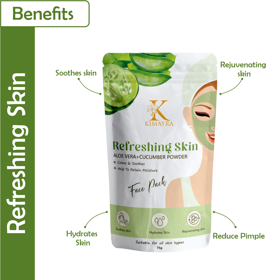 Aloe Vera Cucumber Facepack Front with benefits
