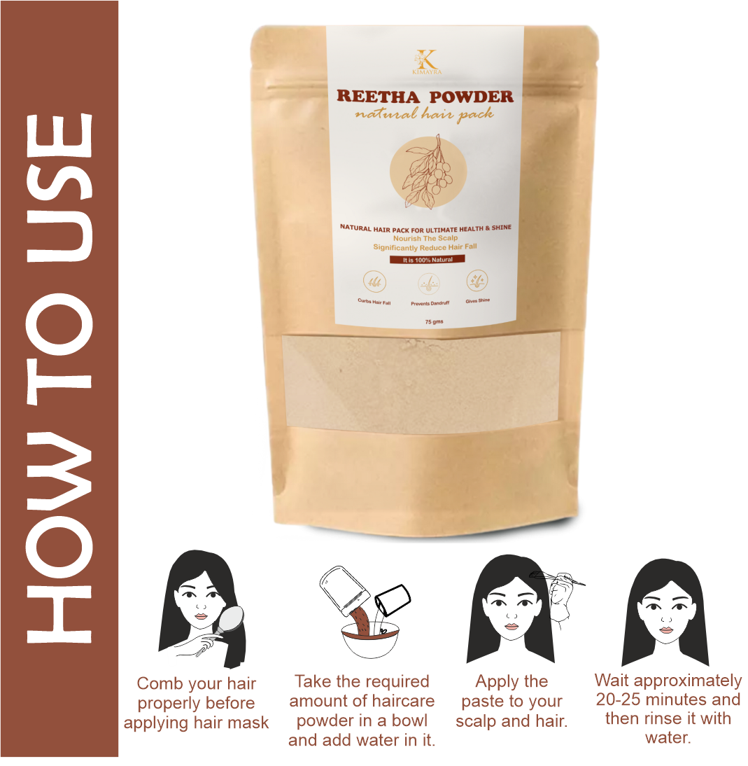 Natural Reetha Powder for Haircare