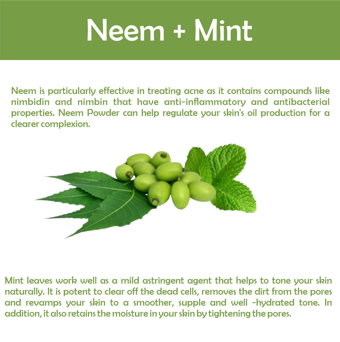 Neem And MInt Facepack Benefits